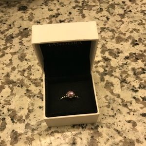 Authentic Pandora birthstone ring